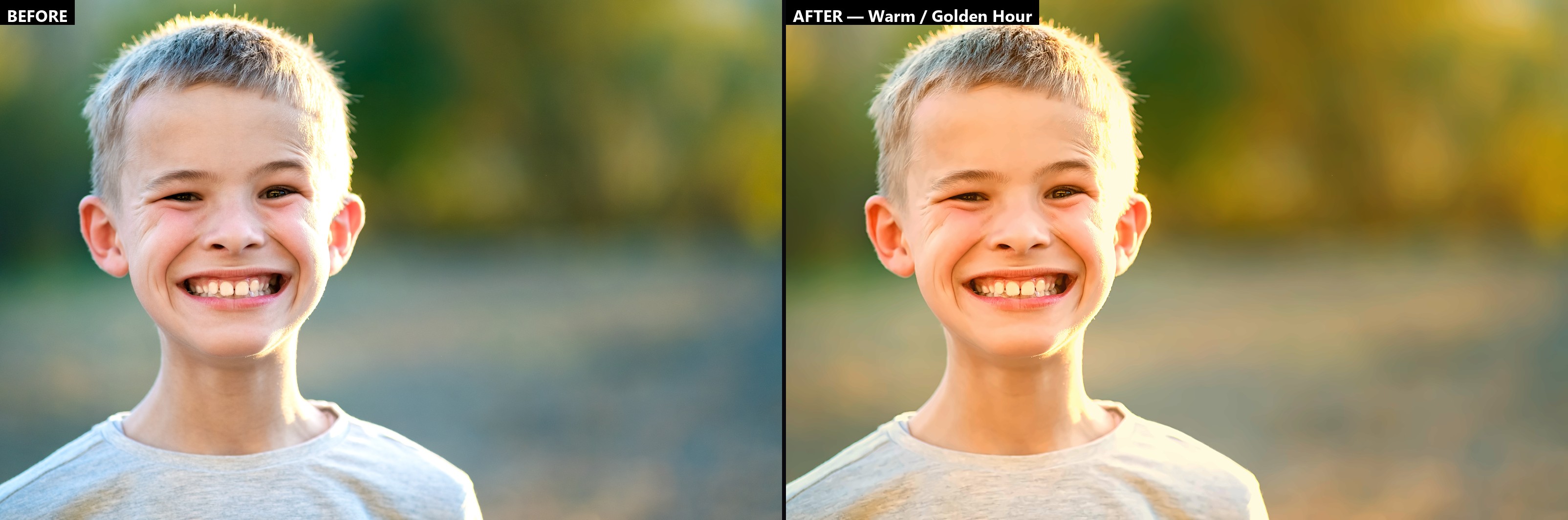 Warm / Golden Hour profile